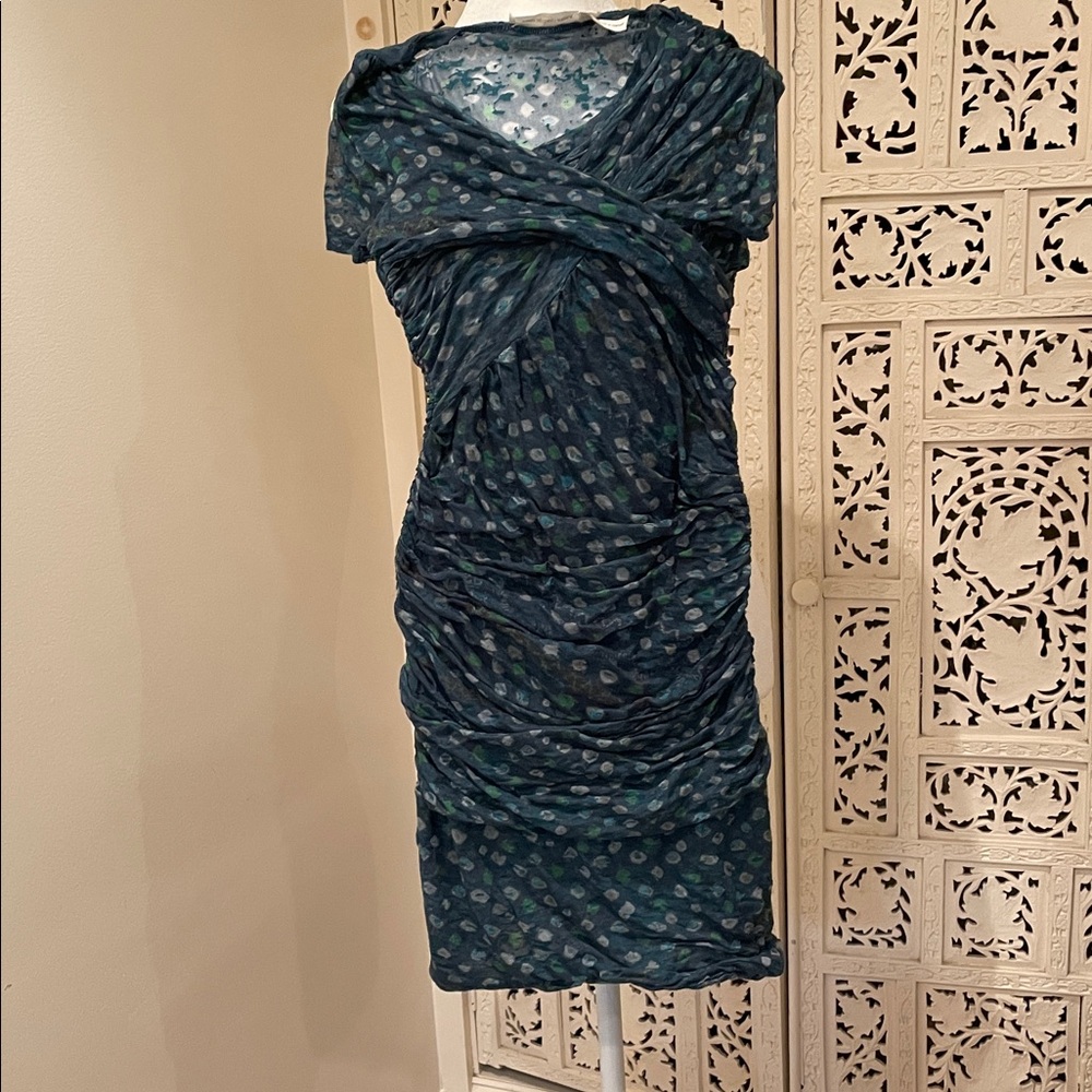 Vintage Isabel Marant ETOILE Blue , green and ivory Mini Dress - Picture 13 of 14